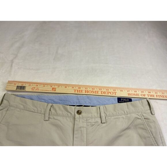 Polo Ralph Lauren Pants Mens 38x30 Chino Stretch Straight Fit Classic Grey - Picture 10 of 11